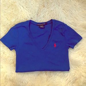 Blue Ralph Lauren V Neck